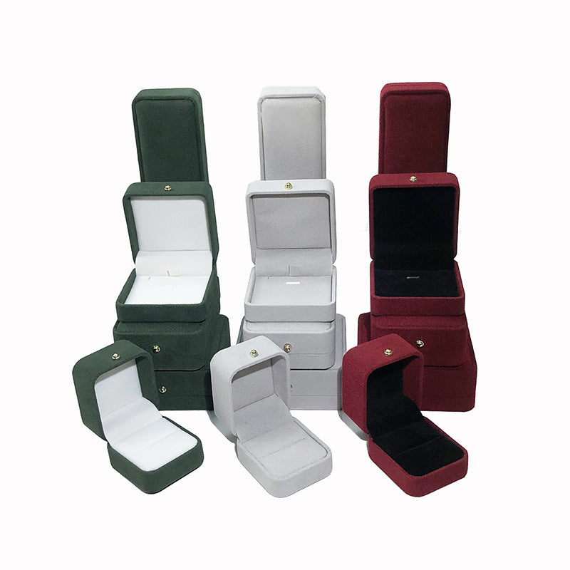 Flanell-Schmuckschatulle, Geschenkbox (ohne Logo)