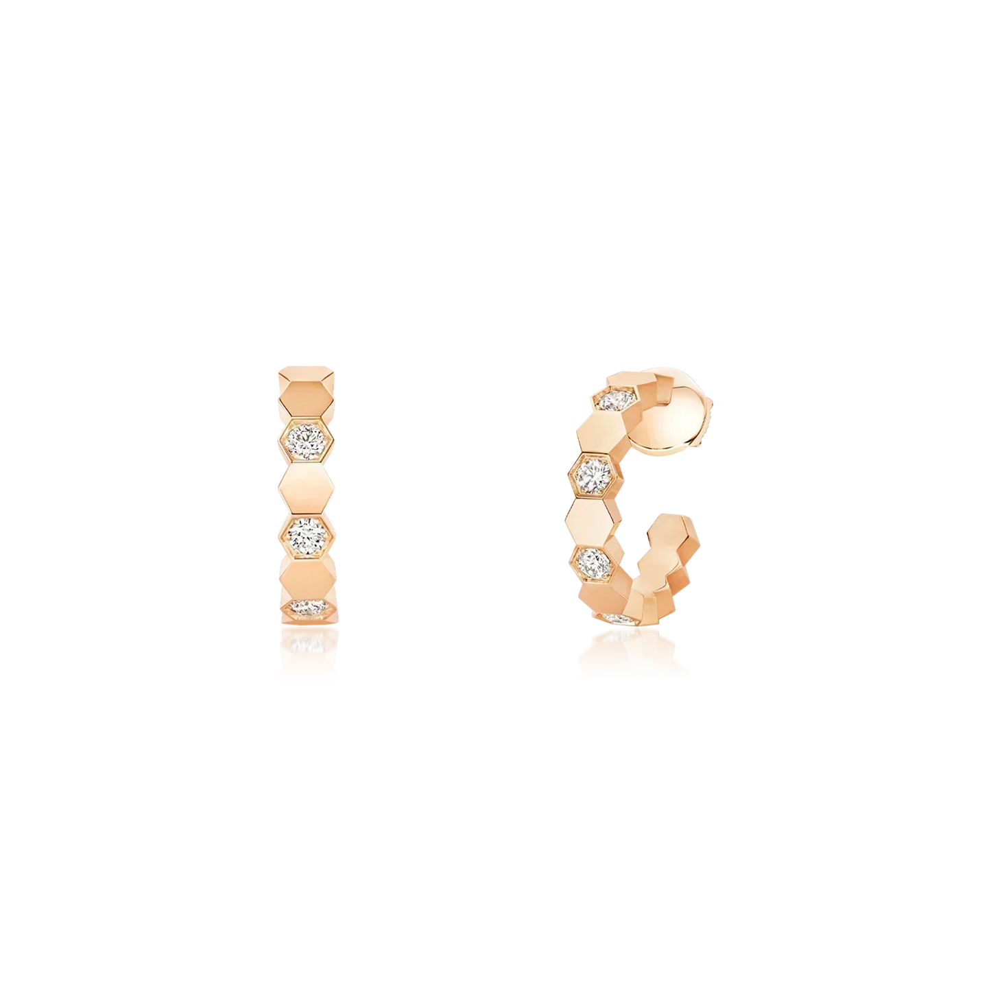 [vivabelle]Ring in Form eines vierblättrigen Kleeblatts mit hohlem Design