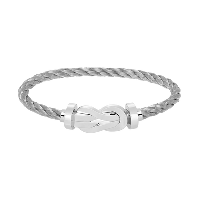 [vivabelle]CHANCE LARGE 8 FIGURE BUCKLE NO DIAMOND BRACELET SILVER