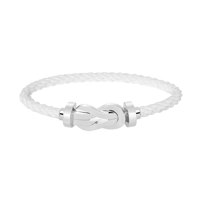 [vivabelle]CHANCE LARGE 8 FIGURE BUCKLE NO DIAMOND BRACELET SILVER