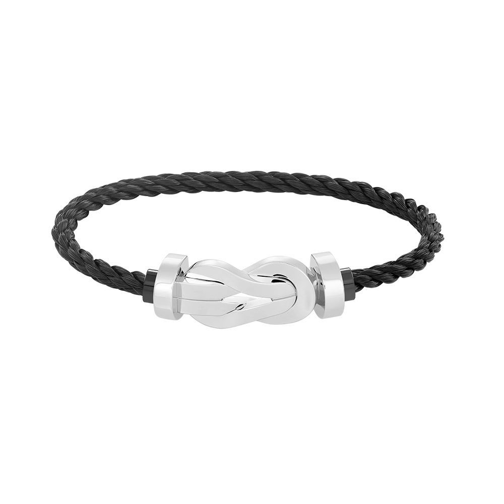 [vivabelle]CHANCE LARGE 8 FIGURE BUCKLE NO DIAMOND BRACELET SILVER
