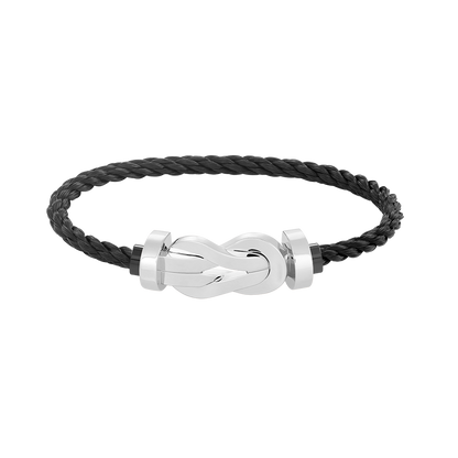 [vivabelle]CHANCE LARGE 8 FIGURE BUCKLE NO DIAMOND BRACELET SILVER