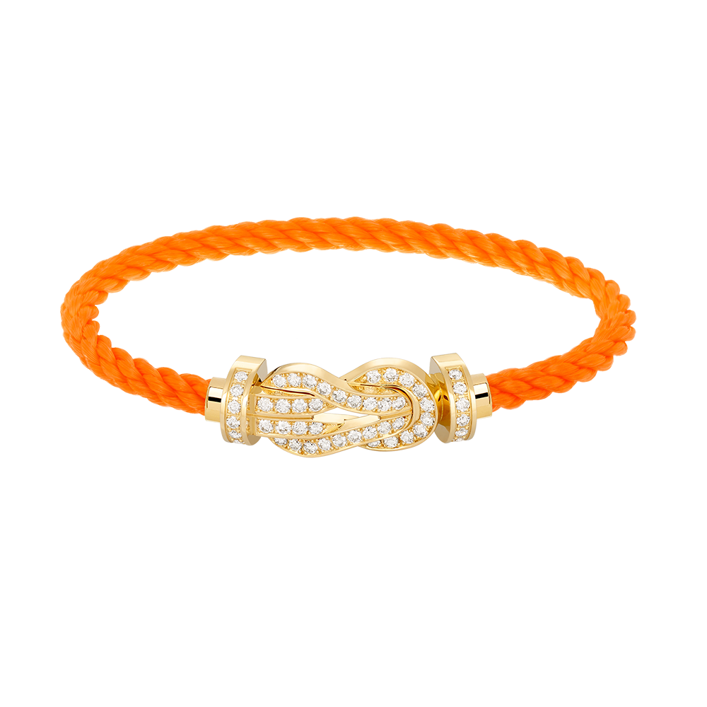 [vivabelle]CHANCE LARGE 8 FIGURE BUCKLE FULLDIAMOND BRACELET GOLD