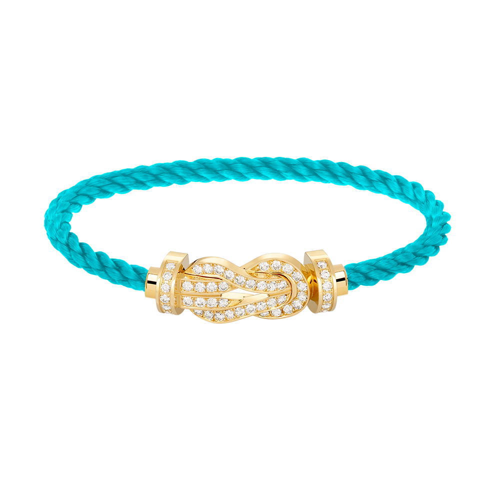 [vivabelle]CHANCE LARGE 8 FIGURE BUCKLE FULLDIAMOND BRACELET GOLD