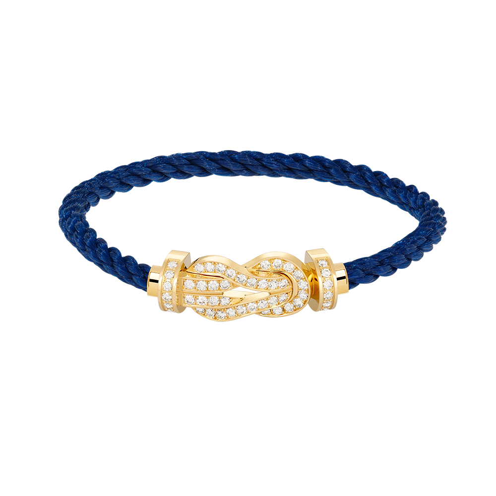 [vivabelle]CHANCE LARGE 8 FIGURE BUCKLE FULLDIAMOND BRACELET GOLD