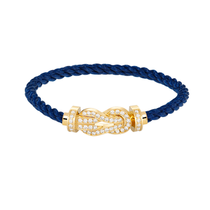 [vivabelle]CHANCE LARGE 8 FIGURE BUCKLE FULLDIAMOND BRACELET GOLD