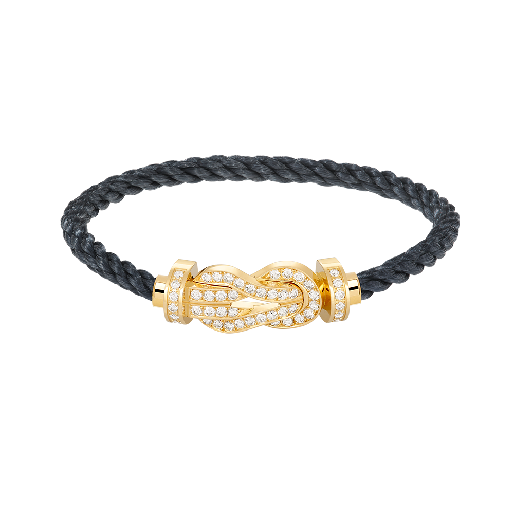 [vivabelle]CHANCE LARGE 8 FIGURE BUCKLE FULLDIAMOND BRACELET GOLD