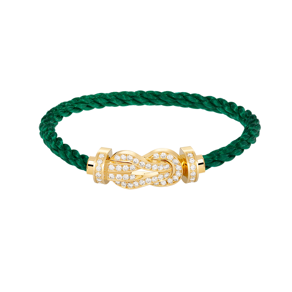 [vivabelle]CHANCE LARGE 8 FIGURE BUCKLE FULLDIAMOND BRACELET GOLD