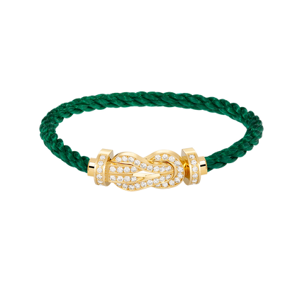 [vivabelle]CHANCE LARGE 8 FIGURE BUCKLE FULLDIAMOND BRACELET GOLD