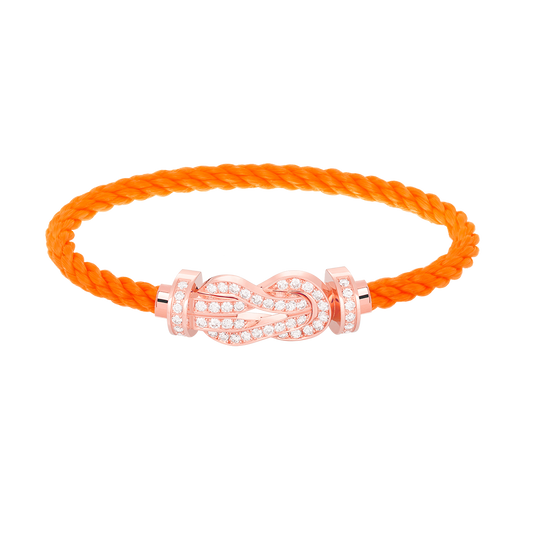 [vivabelle]CHANCE LARGE 8 FIGURE BUCKLE FULL DIAMOND BRACELET ROSE GOLD