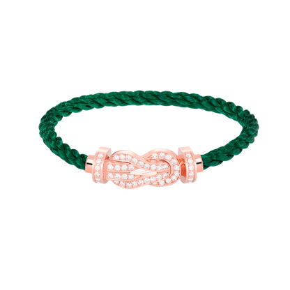 [vivabelle]CHANCE LARGE 8 FIGURE BUCKLE FULL DIAMOND BRACELET ROSE GOLD