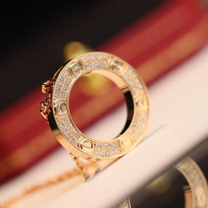 [vivabelle]LOVE HALSKETTE VERSTELLBAR ROSÉGOLD 