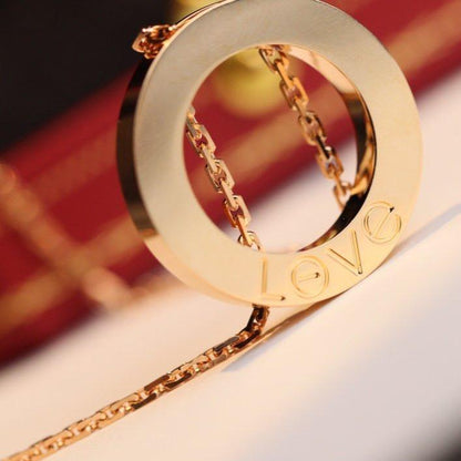 [vivabelle]LOVE HALSKETTE VERSTELLBAR ROSÉGOLD 