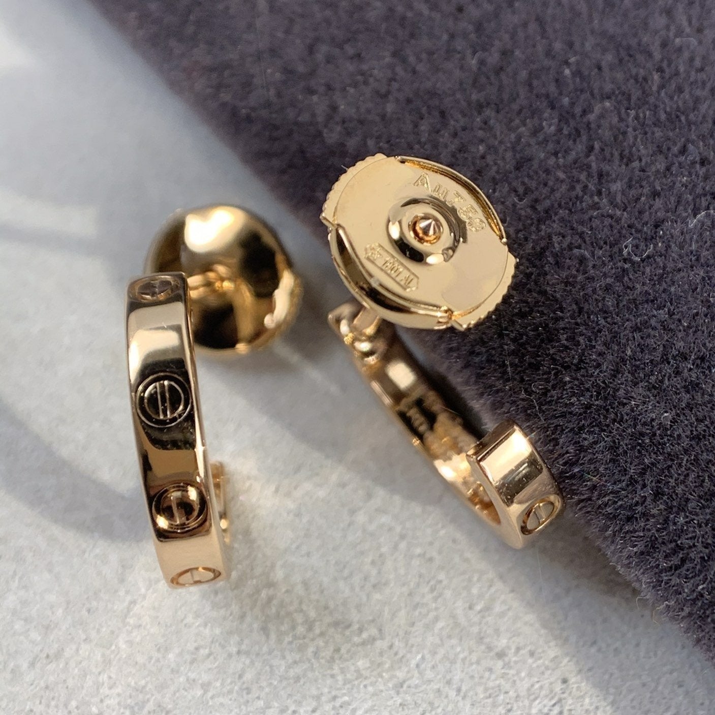 [vivabelle]LOVE OHRRINGE 2,65MM ROTGOLD 