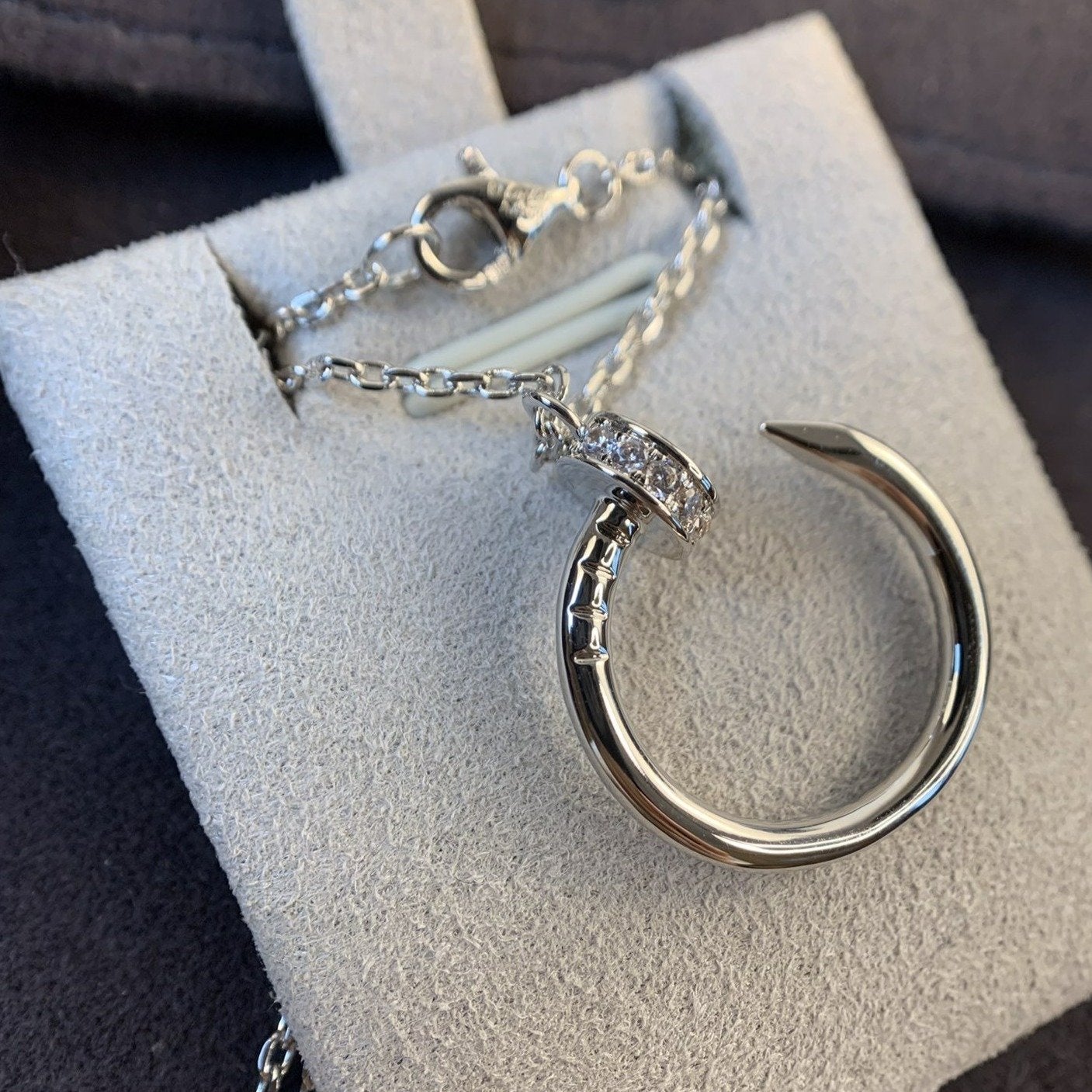 [vivabelle]JUSTE HALSKETTE SILBER DIAMANTEN 