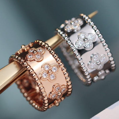 [vivabelle]KLEEBLATT-KALEIDOSKOP-RING 10MM