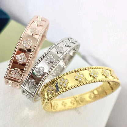 [vivabelle]CLOVER ARMBAND 8MM DIAMANTEN