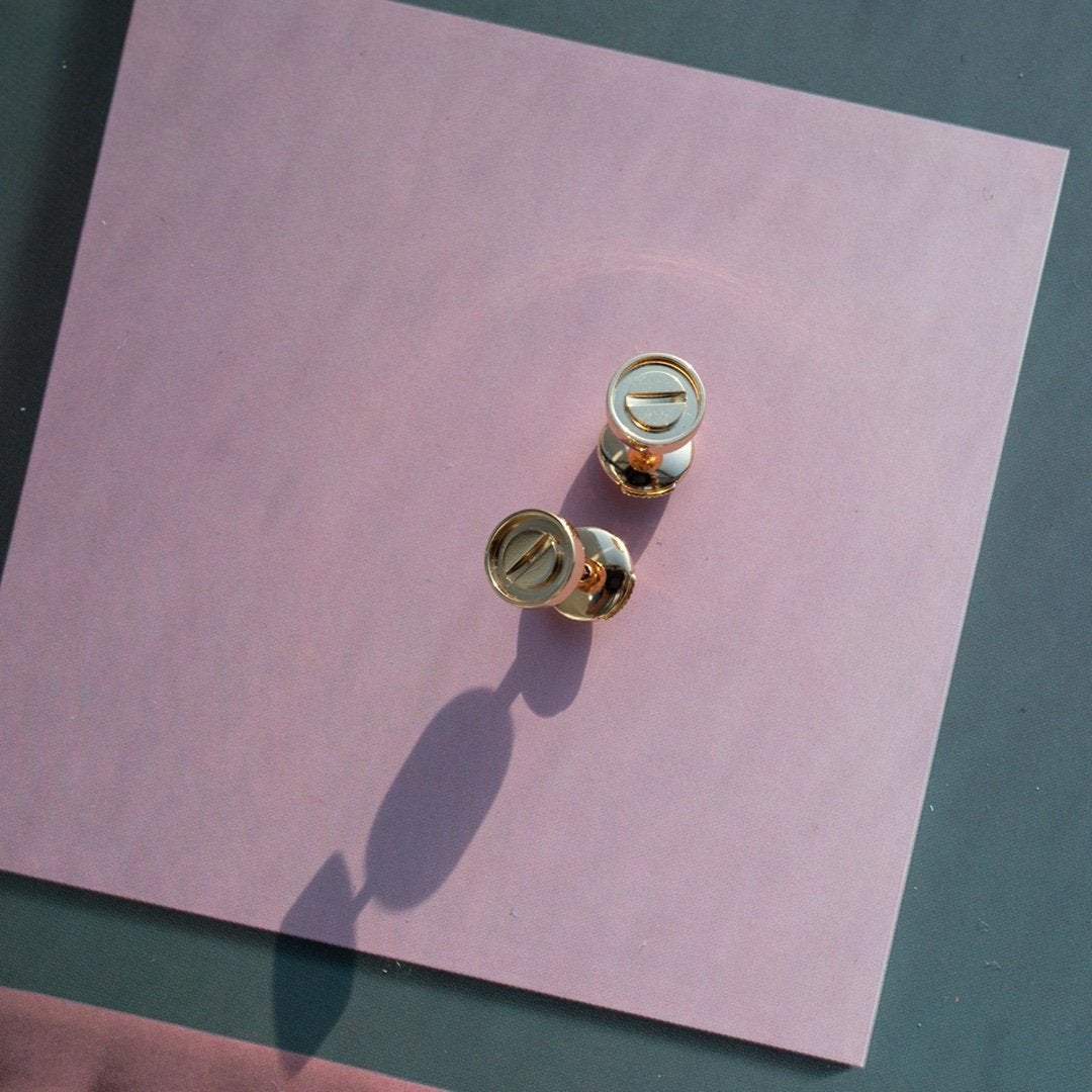 [vivabelle]LOVE OHRRINGE ROTGOLD 10MM