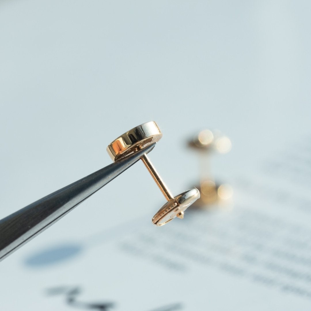 [vivabelle]LOVE OHRRINGE ROTGOLD 10MM