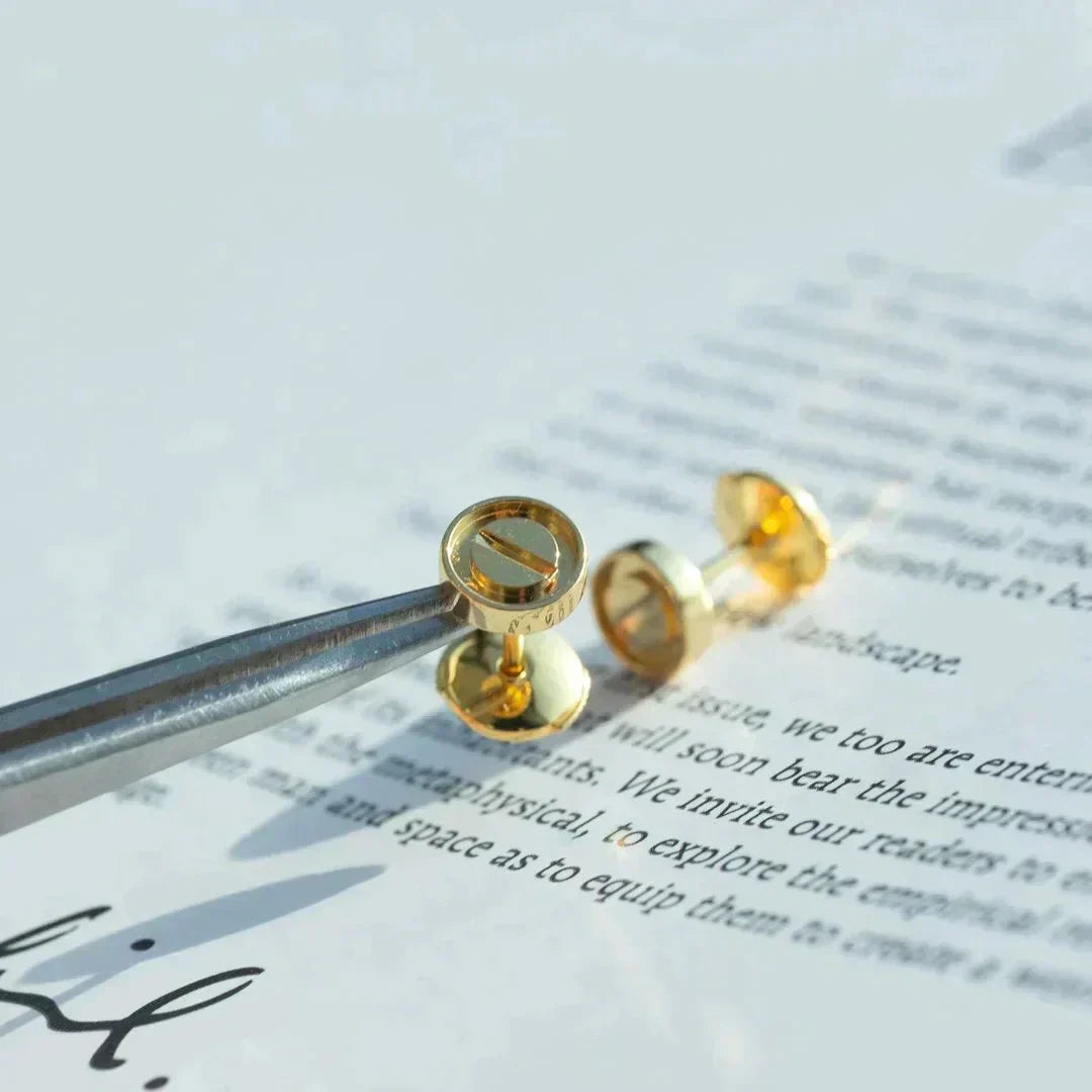 [vivabelle]LIEBE OHRRINGE GOLD 10MM