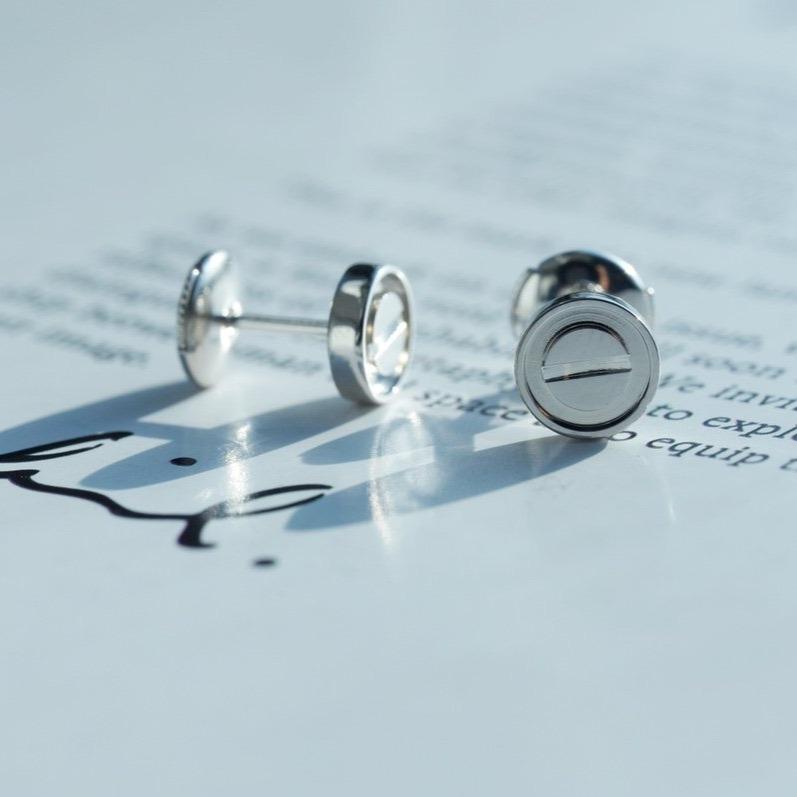 [vivabelle]LIEBE OHRRINGE SILBER 10MM