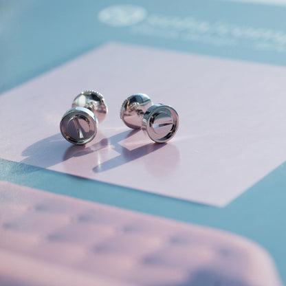 [vivabelle]LIEBE OHRRINGE SILBER 10MM