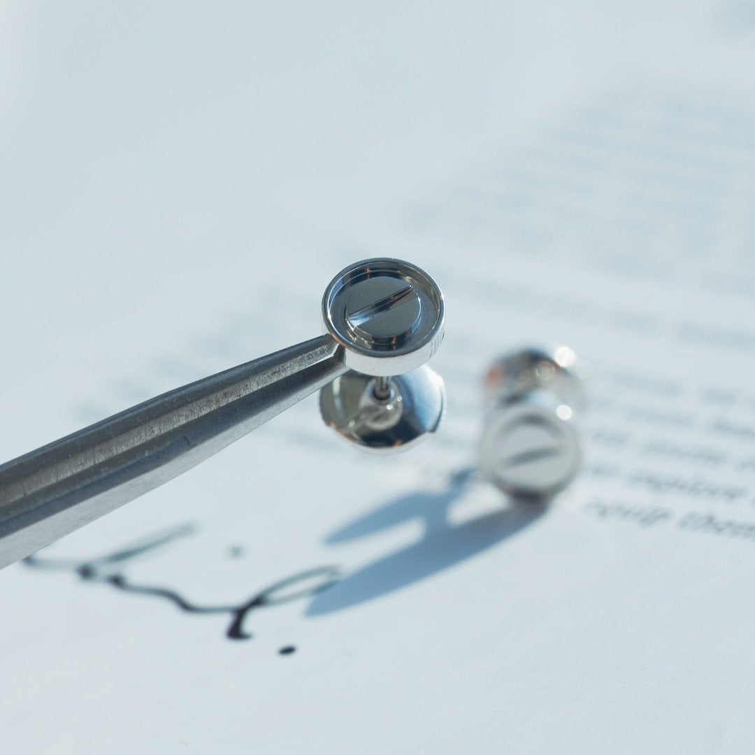 [vivabelle]LIEBE OHRRINGE SILBER 10MM