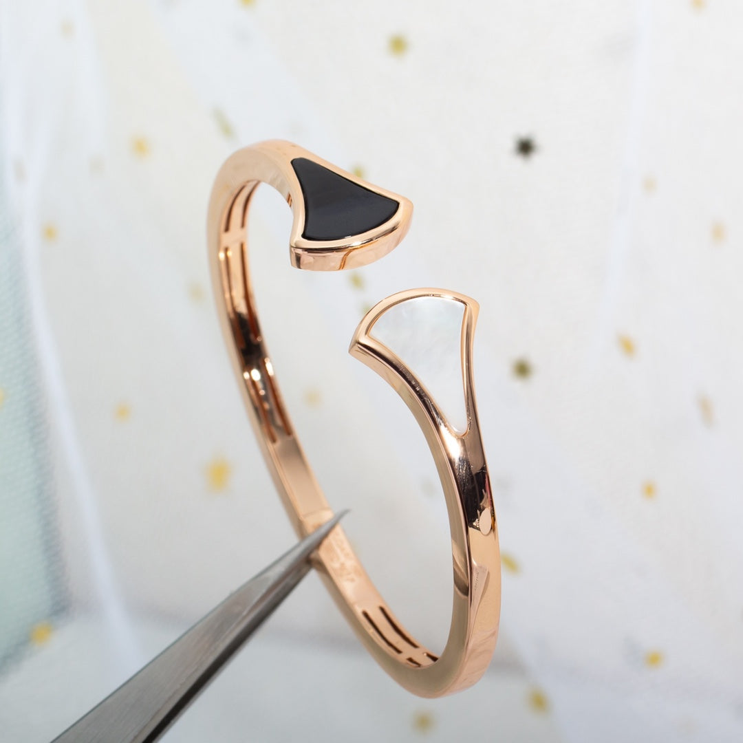 [vivabelle]DREAM BRACELET OPEN PINK GOLD MOP