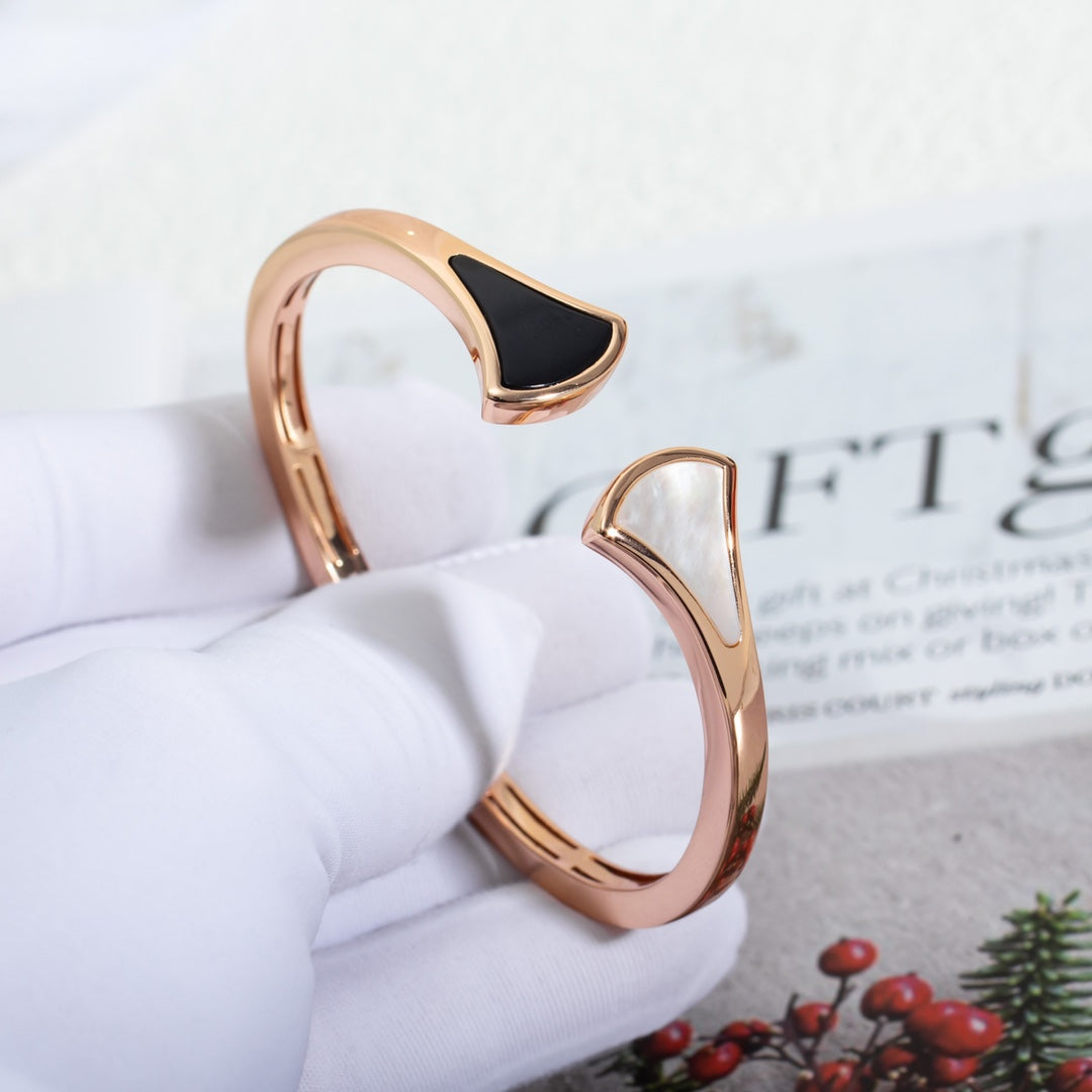 [vivabelle]DREAM BRACELET OPEN PINK GOLD MOP
