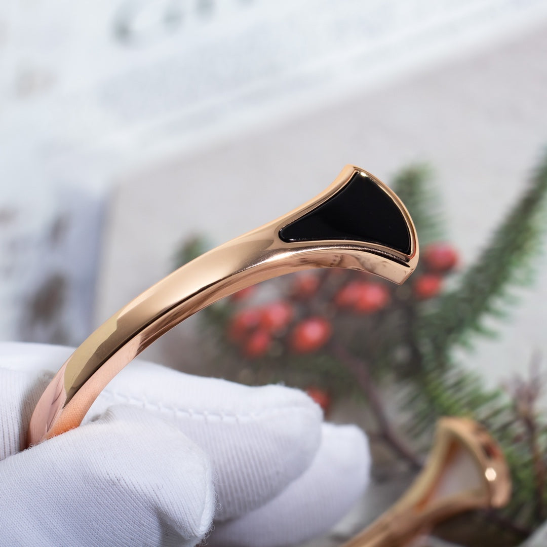 [vivabelle]DREAM BRACELET OPEN PINK GOLD MOP