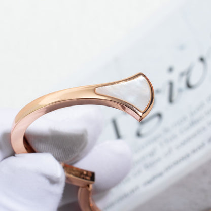 [vivabelle]DREAM BRACELET OPEN PINK GOLD MOP