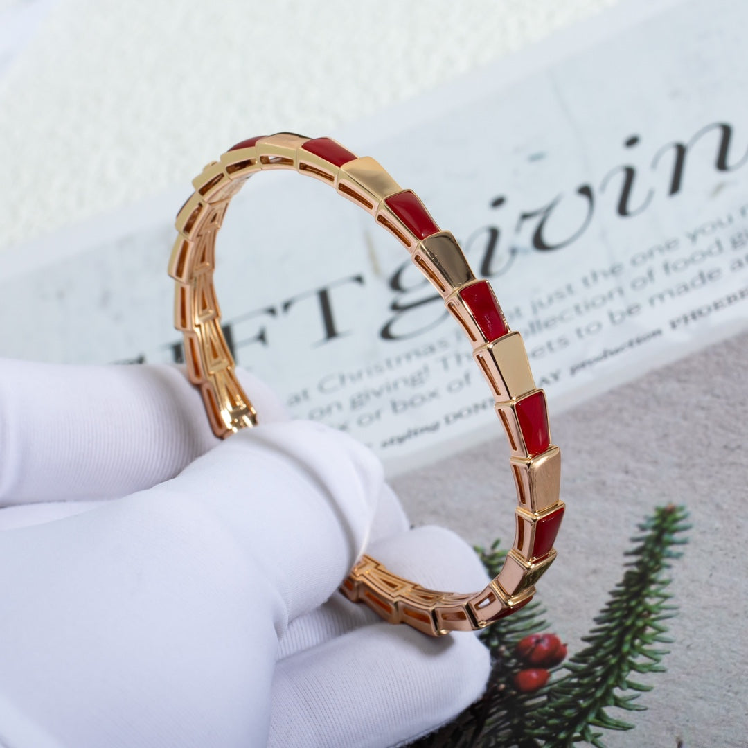 [vivabelle]SERPENTI BRACELET PINK GOLD RUBELLITE