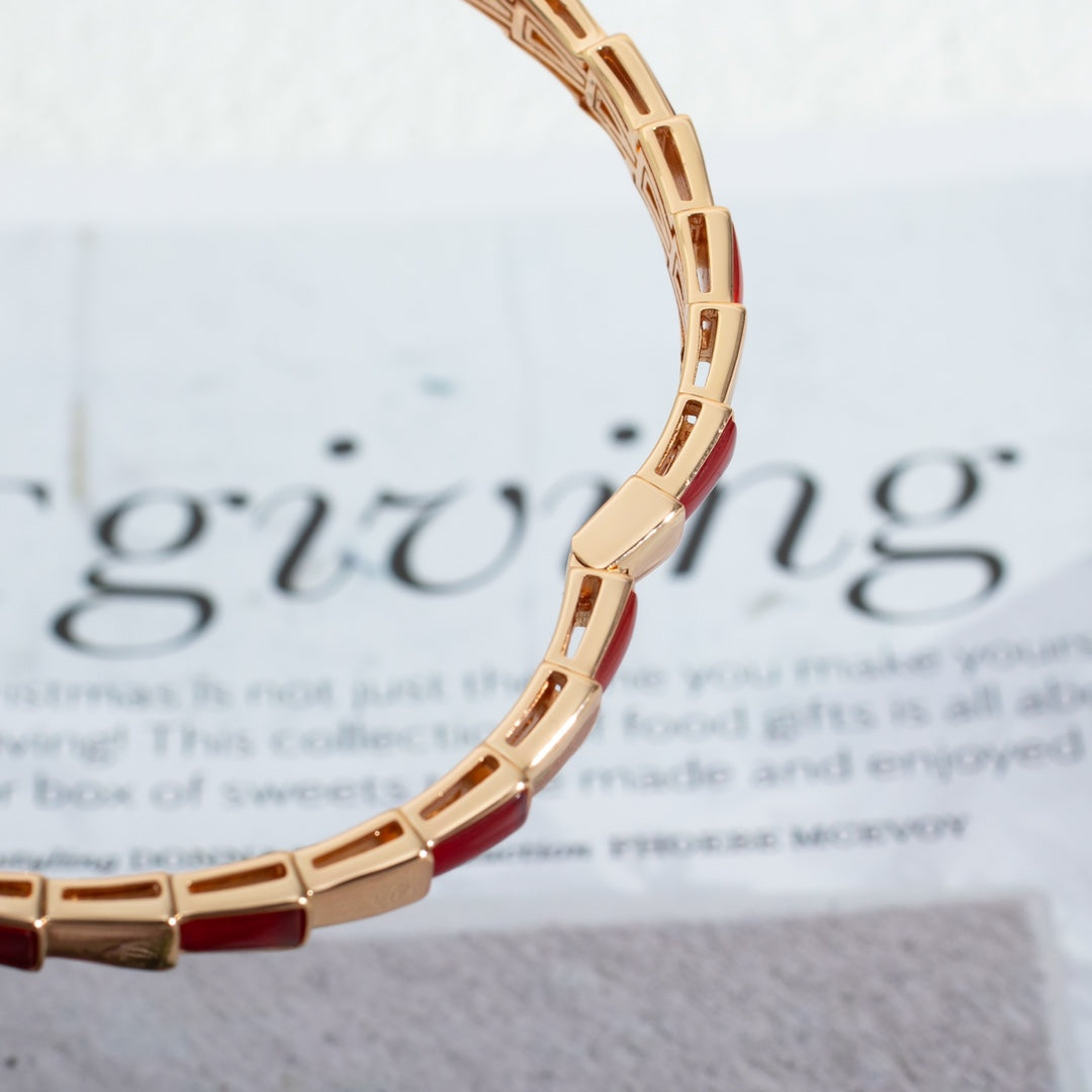 [vivabelle]SERPENTI BRACELET PINK GOLD RUBELLITE