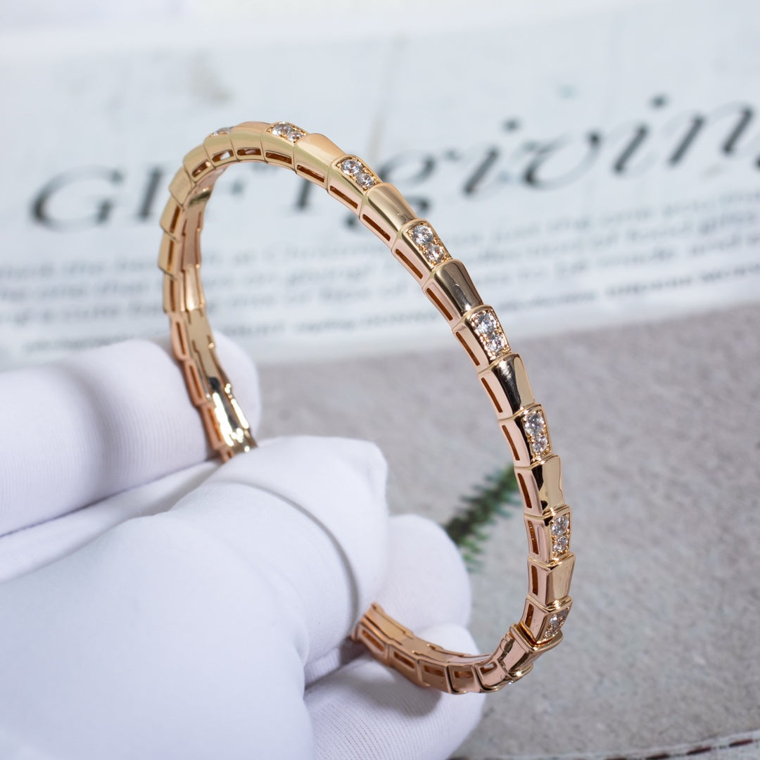 [vivabelle]SERPENTI BRACELET PINK GOLD DIAMOND