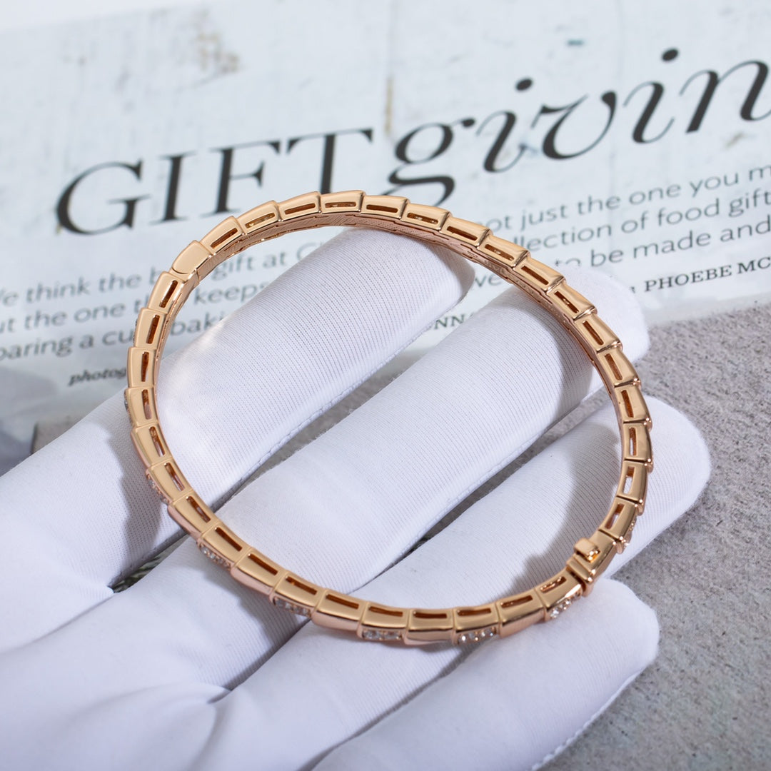 [vivabelle]SERPENTI BRACELET PINK GOLD DIAMOND