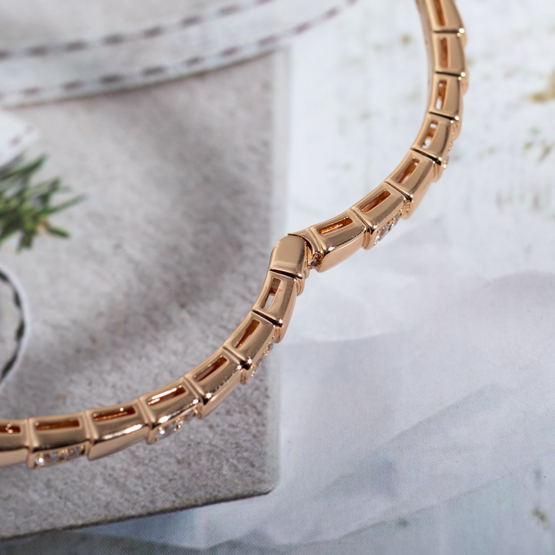 [vivabelle]SERPENTI BRACELET PINK GOLD DIAMOND