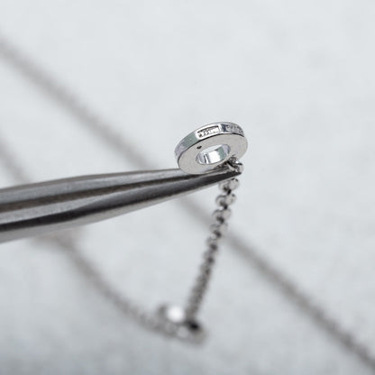 [vivabelle]PARENTESI-HALSKETTE SILBER-DIAMANT