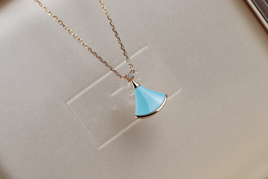 [vivabelle]DREAM NECKLACE TURQUOISE PINK GOLD