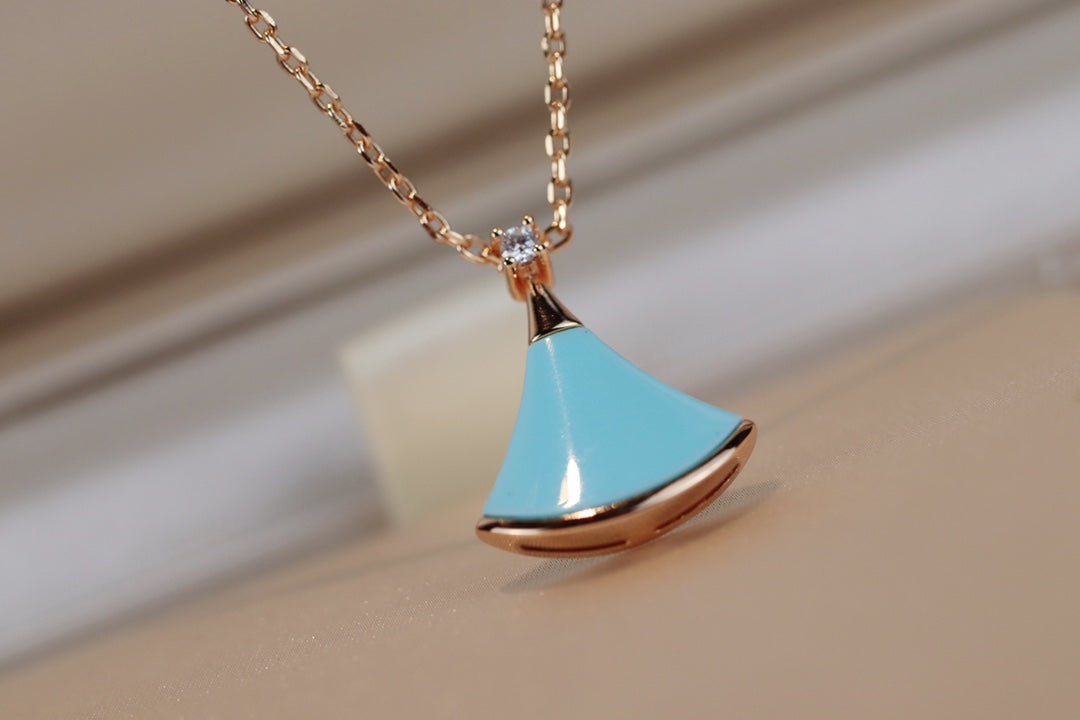 [vivabelle]DREAM NECKLACE TURQUOISE PINK GOLD