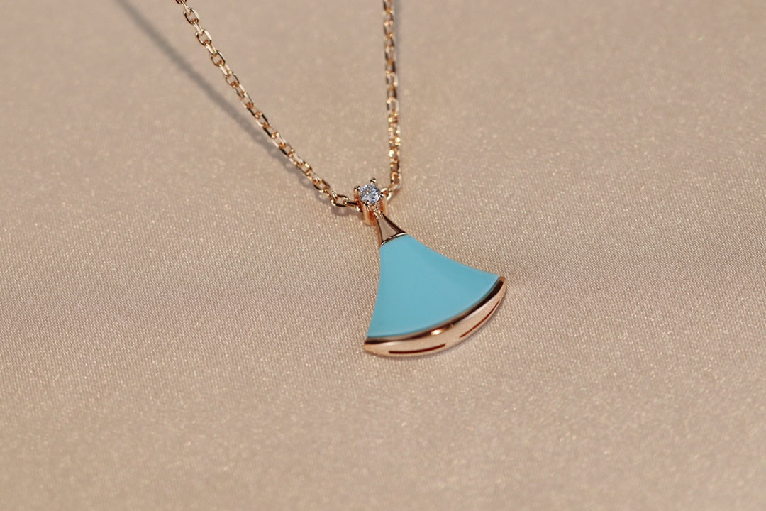 [vivabelle]DREAM NECKLACE TURQUOISE PINK GOLD