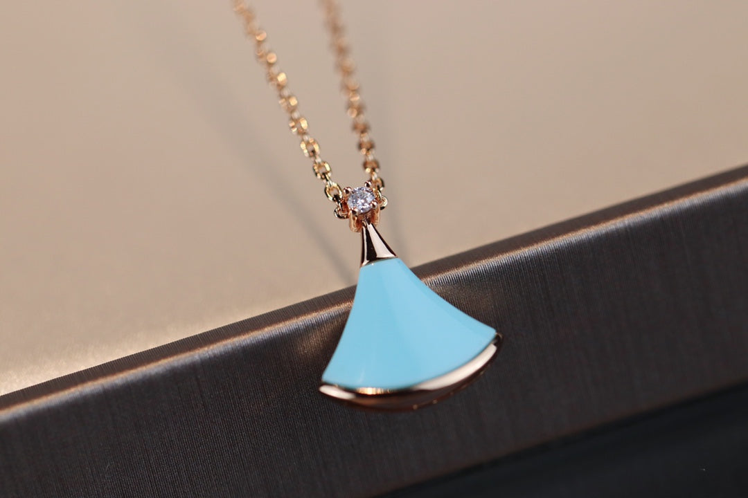 [vivabelle]DREAM NECKLACE TURQUOISE PINK GOLD