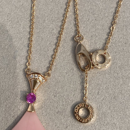 [vivabelle]DREAM NECKLACE PINK OPAL