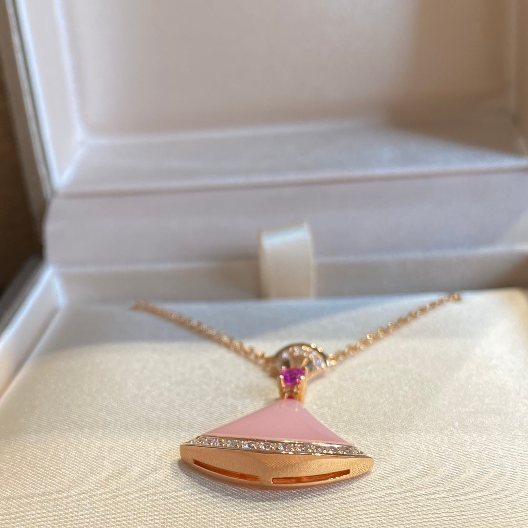 [vivabelle]DREAM NECKLACE PINK OPAL