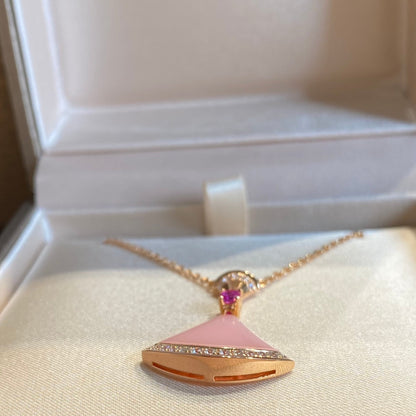 [vivabelle]DREAM NECKLACE PINK OPAL