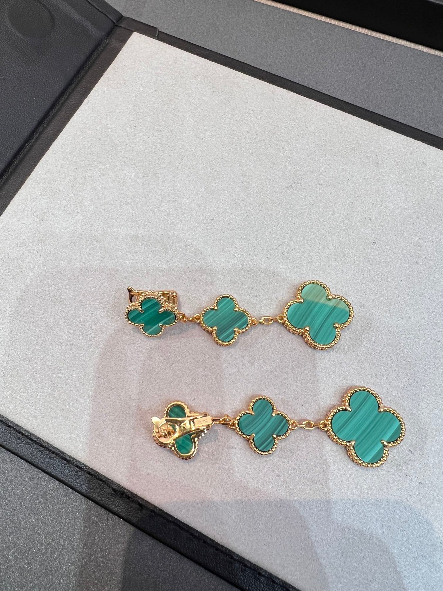 [vivabelle]KLEE MALACHIT 3 MOTIVE GOLD 