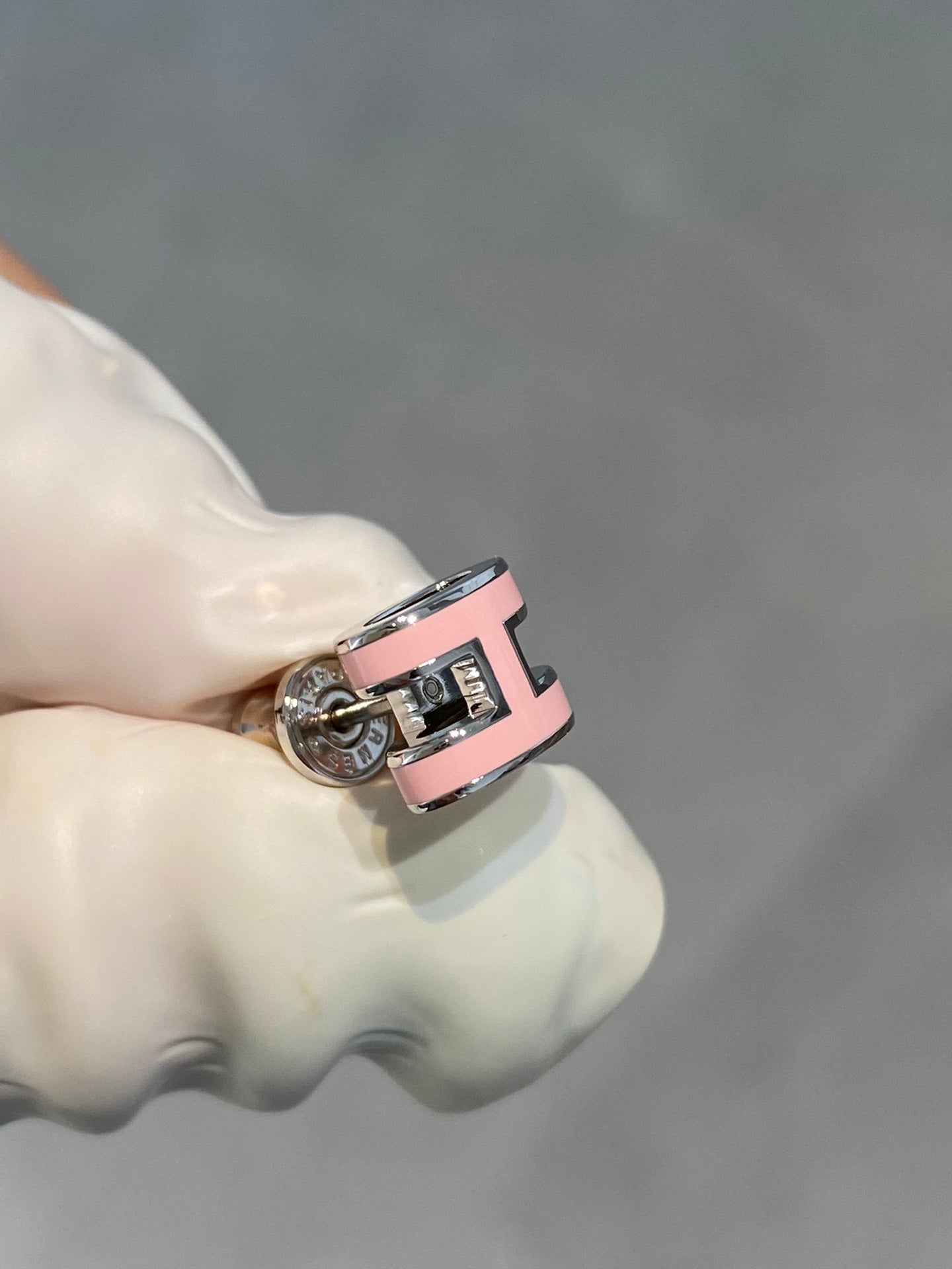 [vivabelle]MINI POP H SILBER OHRRINGE ROSA