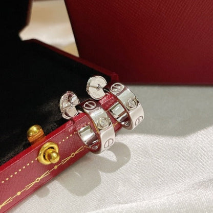 [vivabelle]LIEBE OHRRINGE 5,7MM 2 DIAMANTEN