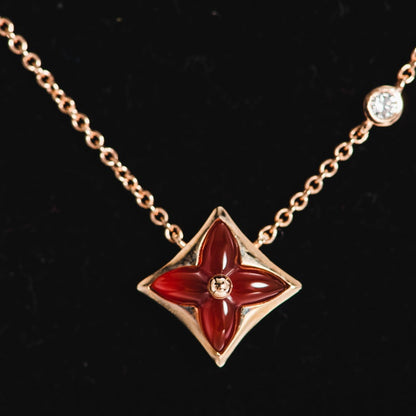 [vivabelle]Sternkette Roségold 1 Diamant