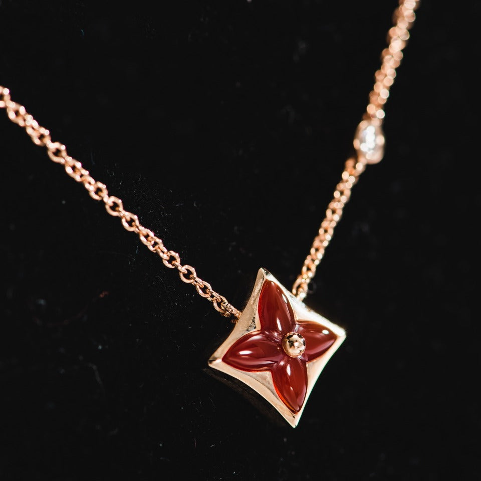 [vivabelle]Sternkette Roségold 1 Diamant