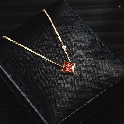 [vivabelle]Sternkette Roségold 1 Diamant